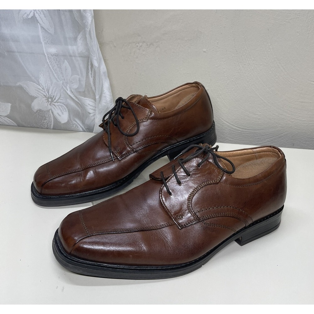 KLONDIKE Mens Eur 45 Brown Leather Shoes Oxfotd Dress Lece-up #96264 ( US 11)